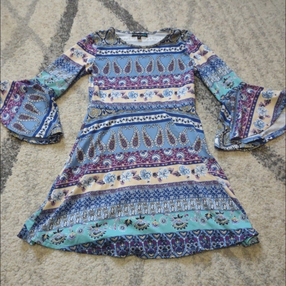 Girl's Bell-Sleeve Dress